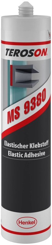 Preview: Henkel™ Teroson® MS 9380 Silanmodifizierter Polymer Klebstoff, 290 ml, Grau, 1K, 2969060, Für elastische Verklebungen