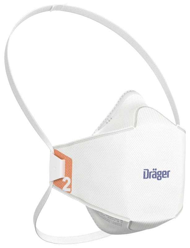 Preview: Dräger® X-plore® 1920 FFP2 NR D Atemschutzmaske / Partikelmaske 3951920, Größe M/L, Ideal für Brillenträger, Hygienisch einzelverpackt, Wirksamer Schutz gegen Stäube und Partikel bei hohem Tragekomfort