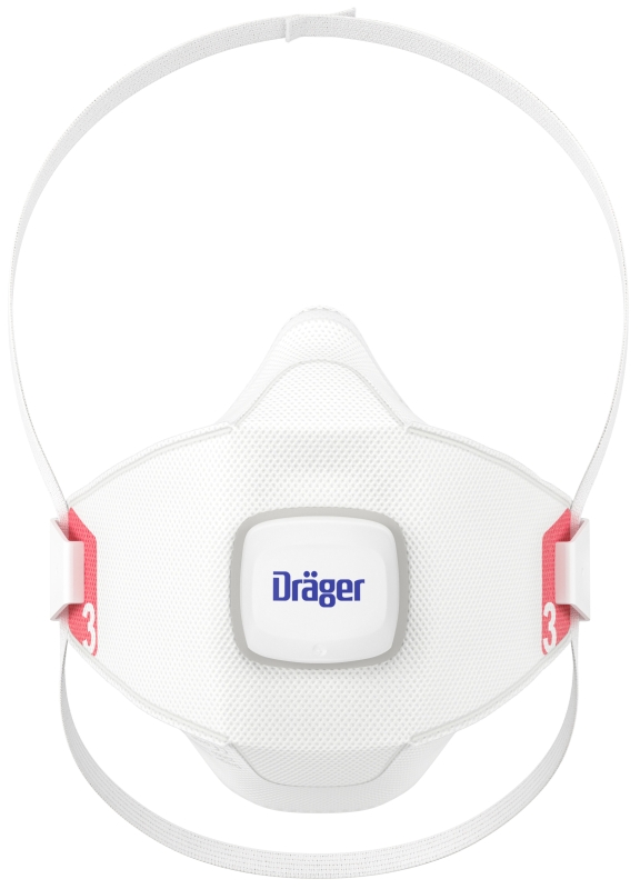 Preview: Dräger® X-plore® Atemschutzmaske / Partikelmaske 1930V FFP3 NR D 3951935, Größe M/L, Ideal für Brillenträger, Hygienisch einzelverpackt, Wirksamer Schutz gegen Stäube und Partikel bei hohem Tragekomfort