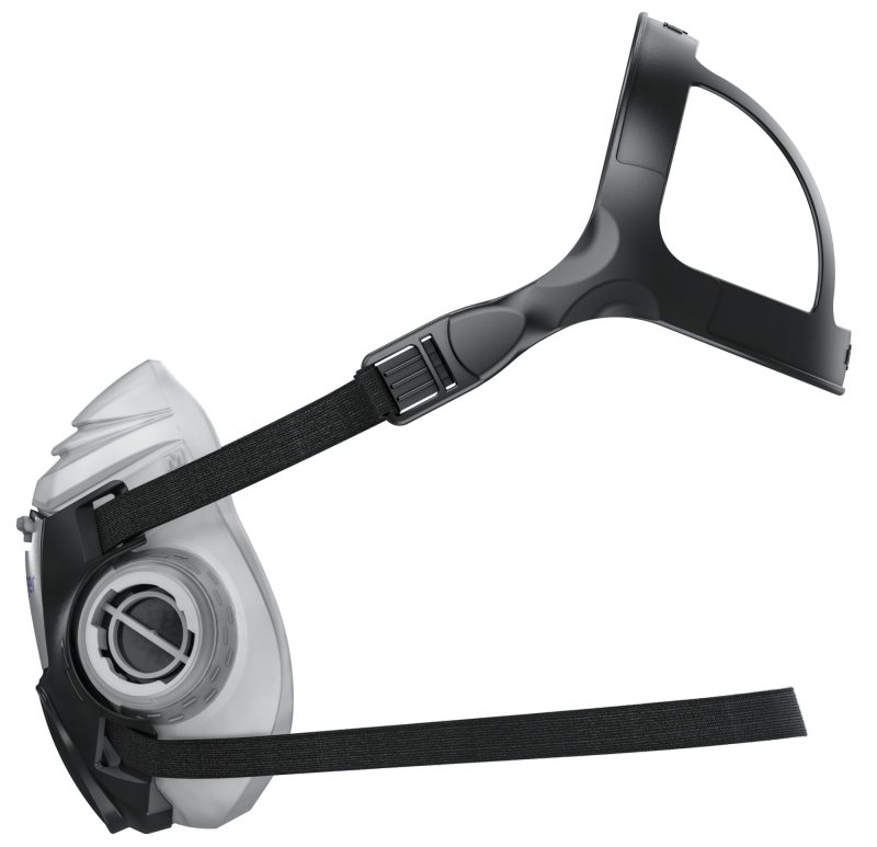 Preview: Dräger® X-plore® 3300 Gasmaske / Halbmaske Chemiearbeiter Set 3708071, Größe S, A1B1E1K1 Hg P3 R D Kombinationsfilter, Soft TPE, Dräger® Bajonett-Klick Filteranschluss