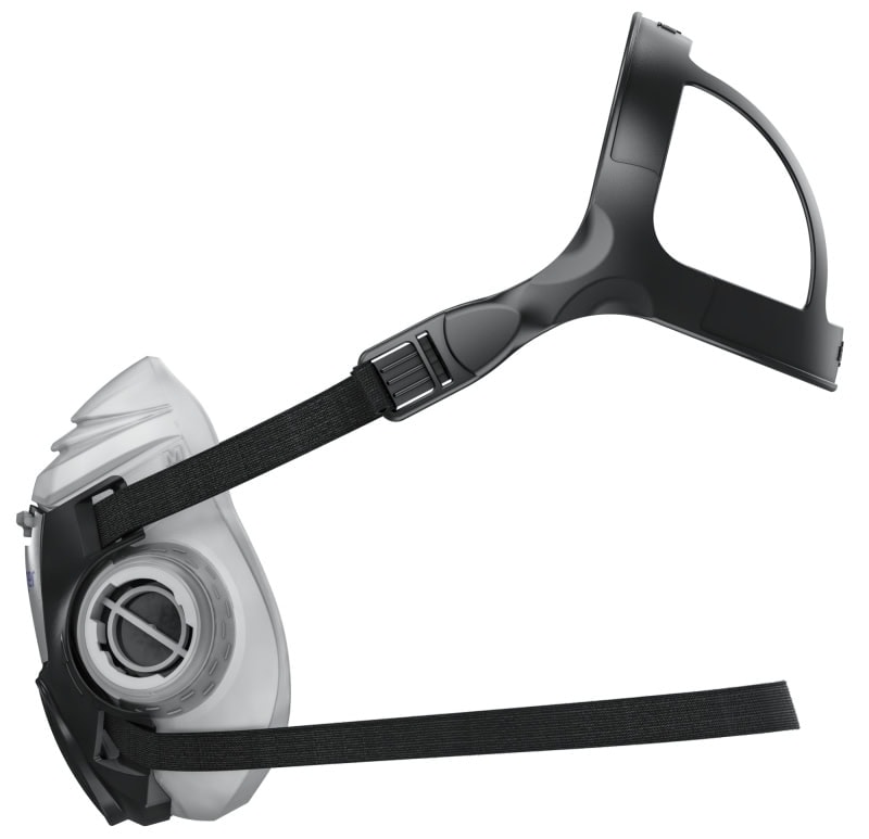 Preview: Dräger® X-plore® 3300 Gasmaske / Halbmaske Chemiearbeiter Set 3708072, Größe L, A1B1E1K1 Hg P3 R D Kombinationsfilter, Soft TPE, Dräger® Bajonett-Klick Filteranschluss