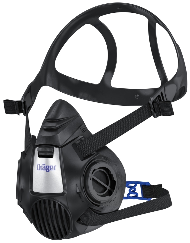 Preview: Dräger® X-plore® 3500 Gasmaske / Halbmaske A1B1E1K1 Hg P3 R D Filter Waldbrand Set 3707008, Größe S, Dräger Flex, Dräger® Bajonett-Klick Filteranschluss