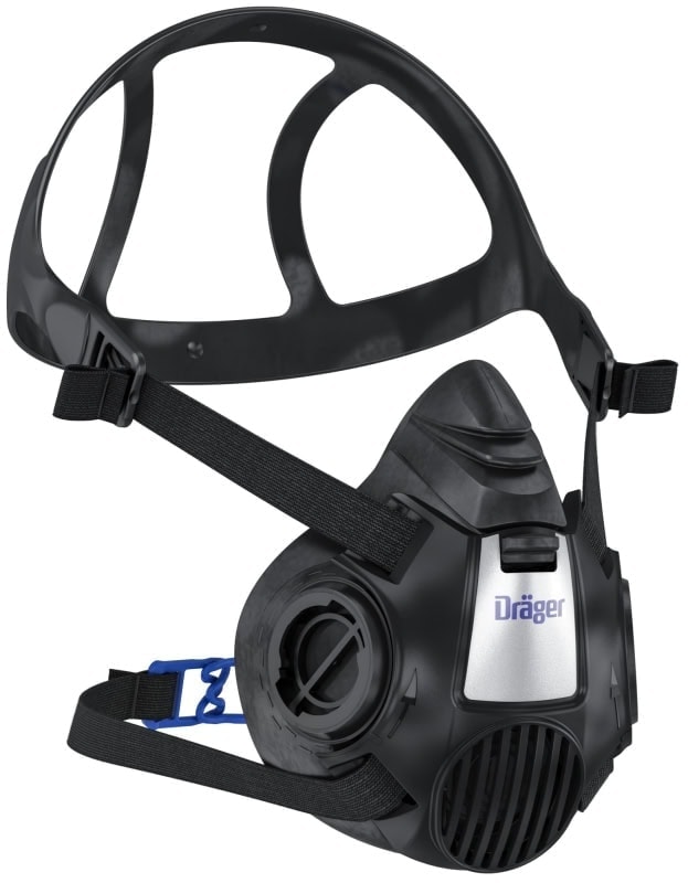 Preview: Dräger® X-plore® 3500 Gasmaske / Halbmaske A1B1E1K1 Hg P3 R D Filter Waldbrand Set 3707008, Größe S, Dräger Flex, Dräger® Bajonett-Klick Filteranschluss