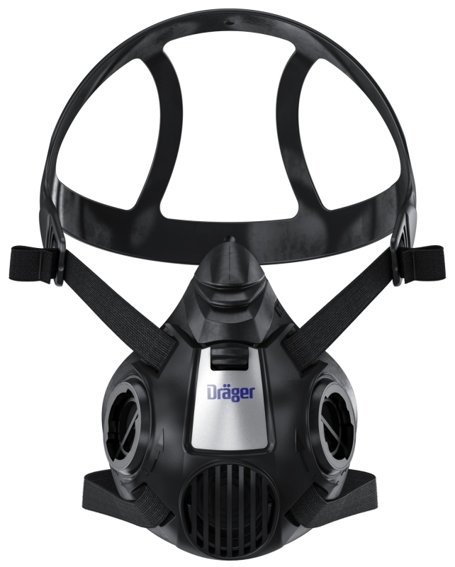 Preview: Dräger® X-plore® 3500 Gasmaske / Halbmaske P3 R Filter Waldbrand Set 3720708, Größe L, Dräger Flex, Dräger® Bajonett-Klick Filteranschluss