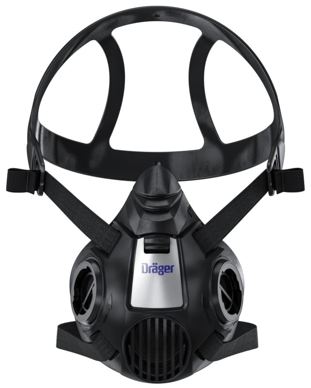 Preview: Dräger® X-plore® 3500 Gasmaske / Halbmaske A1B1E1K1 Hg P3 R D Filter Waldbrand Set 3707008, Größe S, Dräger Flex, Dräger® Bajonett-Klick Filteranschluss