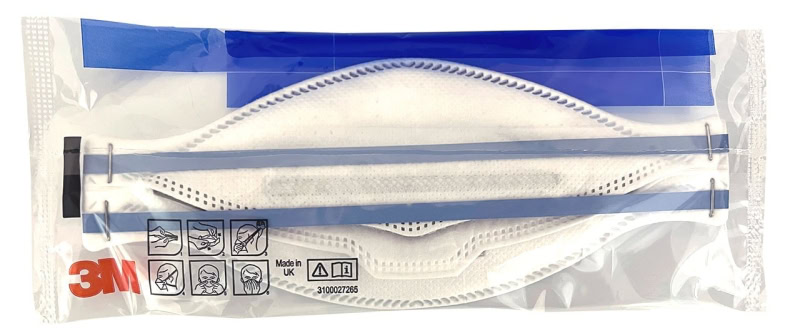 Preview: 3M™ Aura™ Medizinische Atemschutzmaske 1862+, FFP2 NR D, Chirurgische Maske nach EN14683, Medizinvariante, Hygienisch einzelverpackt