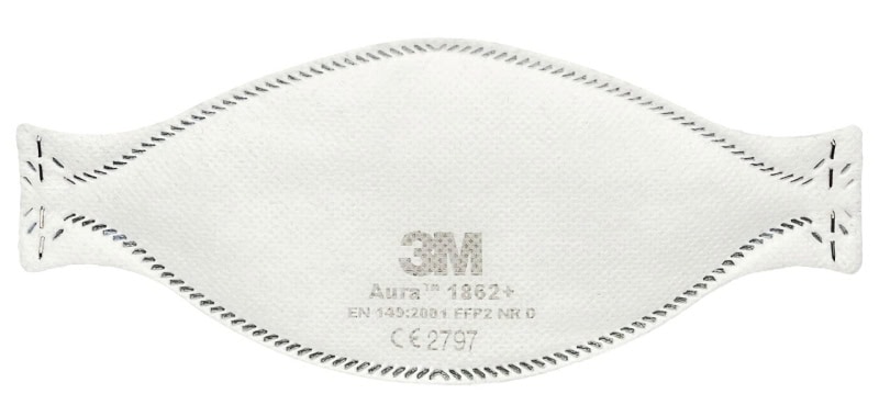 Preview: 3M™ Aura™ Medizinische Atemschutzmaske 1862+, FFP2 NR D, Chirurgische Maske nach EN14683, Medizinvariante, Hygienisch einzelverpackt