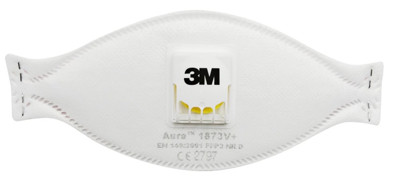 Preview: 3M™ Aura™ Medizinische Atemschutzmaske 1873V+, FFP3 NR D mit Cool-Flow Ausatmenventil, Chirurgische Maske nach EN14683, Medizinvariante, Hygienisch einzelverpackt