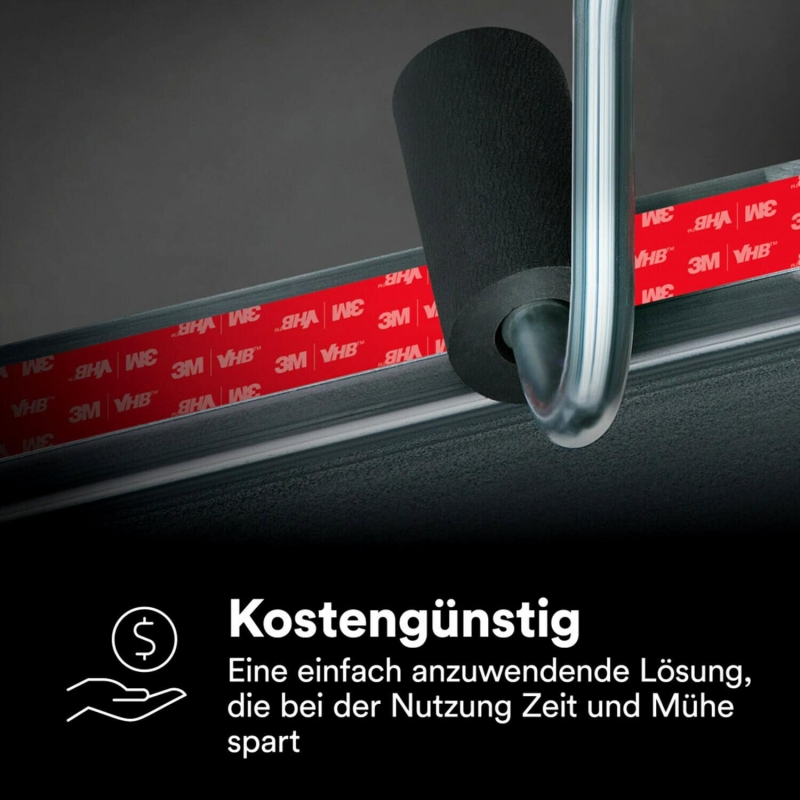 Preview: 3M™ VHB™ LVO-060BF Doppelseitiges Klebeband LVO-060/19/3, 19 mm x 3 m, 0,6 mm, Schwarz, Folien Abdeckung, Geringe VOC Werte, Für KFZ Bau und Haushaltselektronik