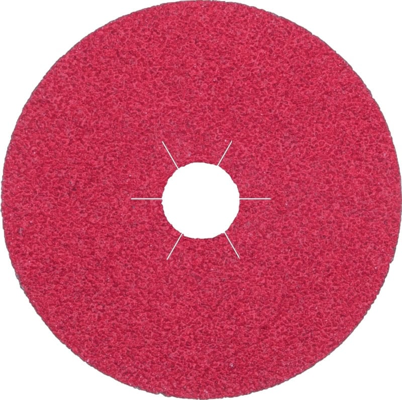 Preview: KLINGSPOR FS 964 ACT Fiberscheibe 330478, Ø 115 mm x ø 22 mm, P24, 6-fach Schlitz = Ausführung (30), K, Keramikkorn, Für Stahl & Edelstahl Schleifanwendungen
