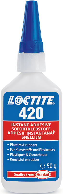 Preview: Henkel™ Loctite® 420 Sofortklebstoff, 50 g, Transparent, 88516, Universell einsetzbar