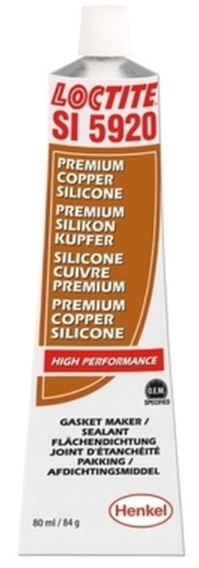 Preview: Henkel™ Loctite® SI 5920 Silikondichtung, 80 ml, Kupfer, 2061258, Hochtemperatur-Silikondichtstoff für flexible Flansche