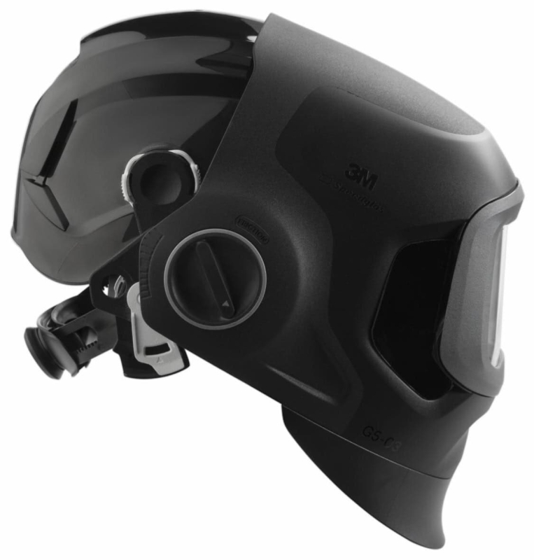 Preview: 3M™ Speedglas™ Schweißmaske G5-03 Pro mit X5500 Helm in Schwarz ohne Schweißfilter inkl. Kopfband