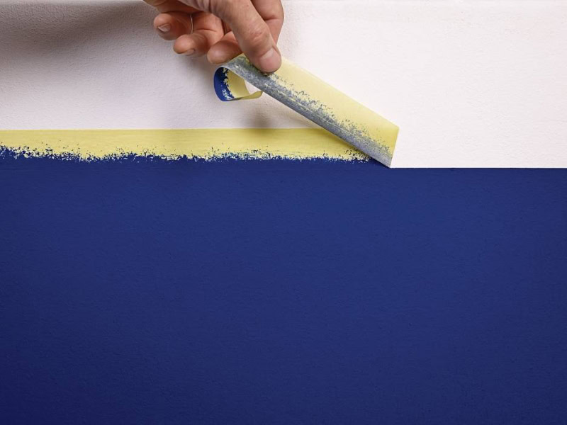 Preview: tesa® Professional 4334 Präzisionskrepp® PLUS, 30 mm x 50 m, 0,09 mm, Gelb, Malerband & Lackierband für perfekte Ergebnisse