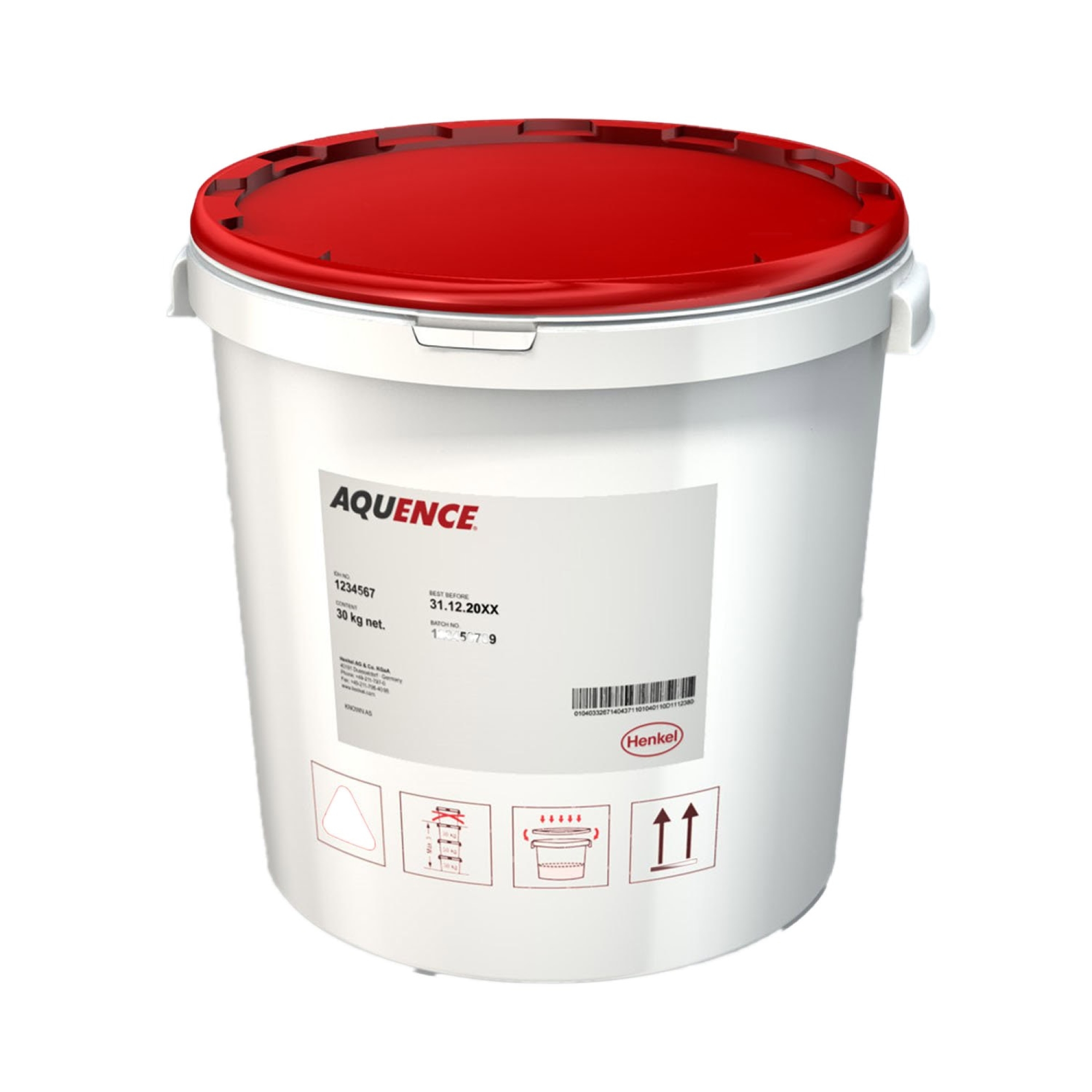 Henkel™ Aquence® ENV 1626-24 Dispersionsklebstoff, 30 Kg Eimer, Transparent, 1604952, Für selbstklebende Beschichtung