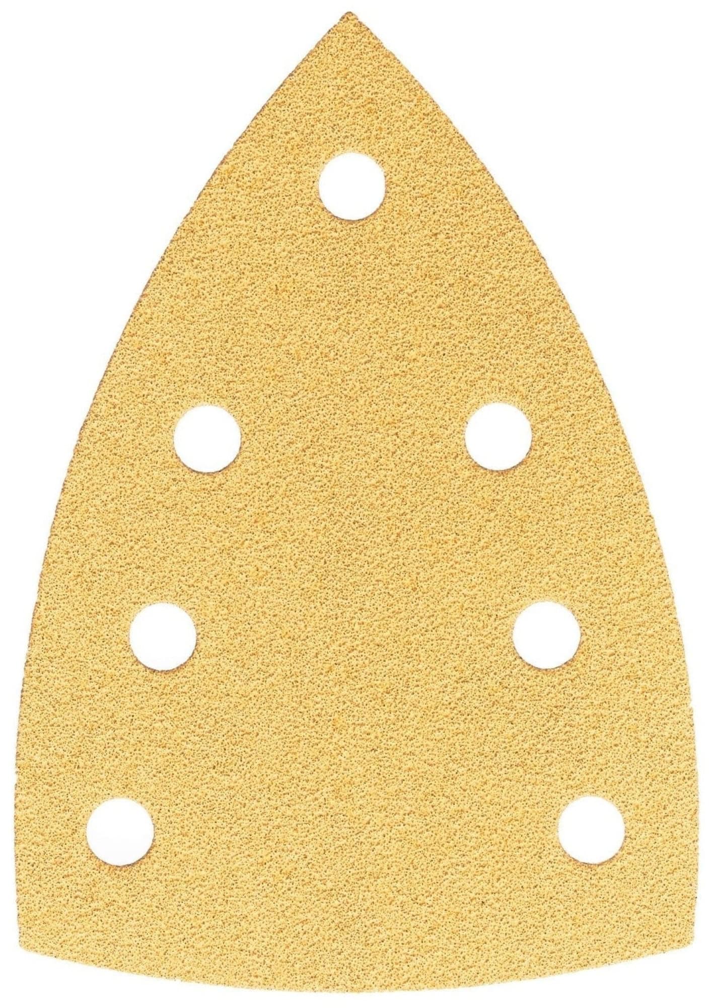 Mirka® Gold 2362005012, Ø 100 mm x 152 mm x 152 mm, P120, 7-fach Gelocht, Kletthaftend, Delta Schleifscheibe mit Aluminiumkorn