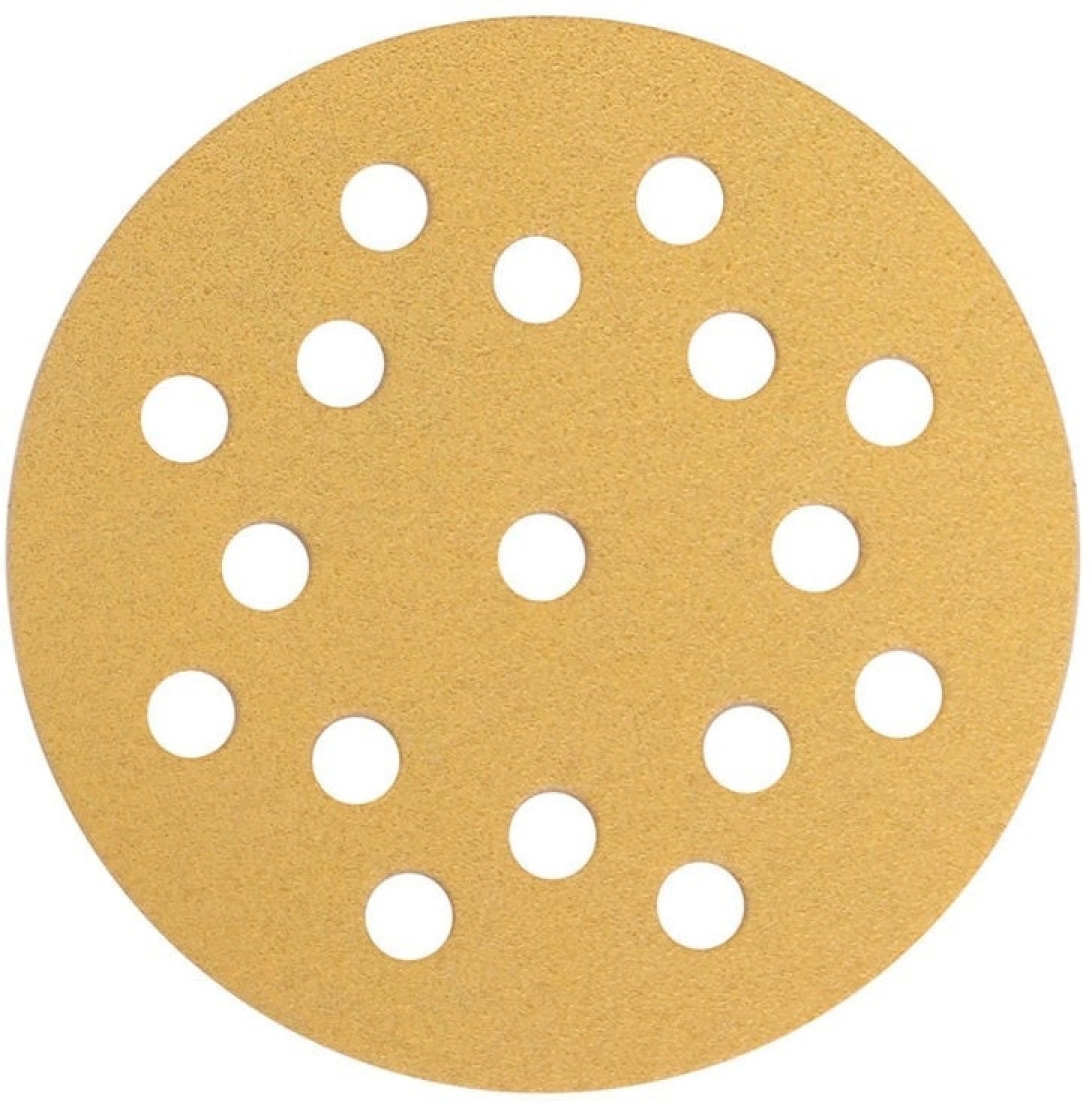 Mirka® Gold 2364705040, Ø 125 mm, P40, 17-fach gelocht, Kletthaftend, Schleifscheibe mit Aluminiumkorn