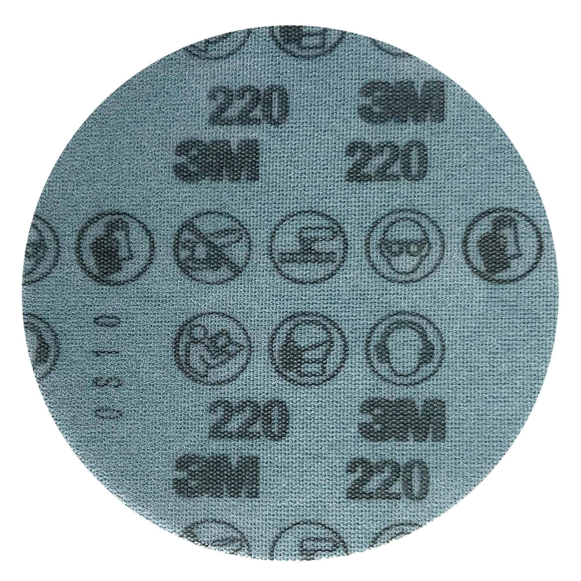 3M™ Xtract™ Cubitron™ II 310W 33721, Ø 200 mm, 220+, Ungelocht, 6.000 U/Min., Gitternetz, Kletthaftend, Schleifscheibe mit Präzisions-Keramikkorn