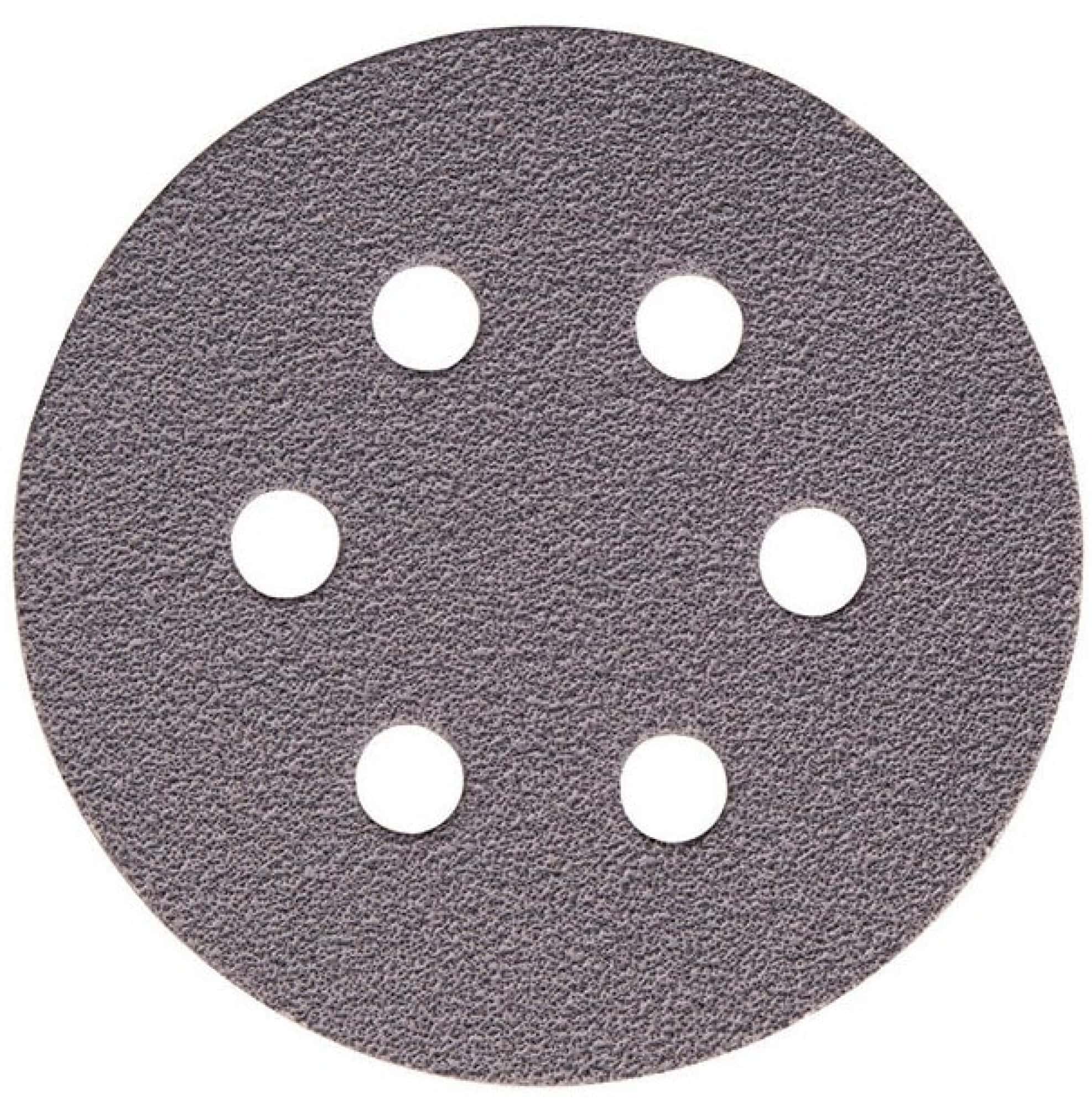 Mirka® Q.Silver® 3663409932, 77 mm, P320, 6-fach gelocht, Kletthaftend, Schleifscheibe mit Aluminiumkorn