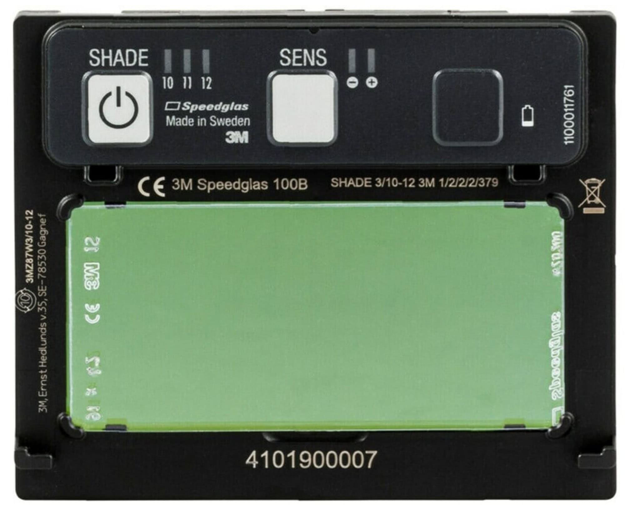 3M™ Speedglas™ 100B mit 100B Schweißfilter, H751114, Schweißmaske mit Kopfband