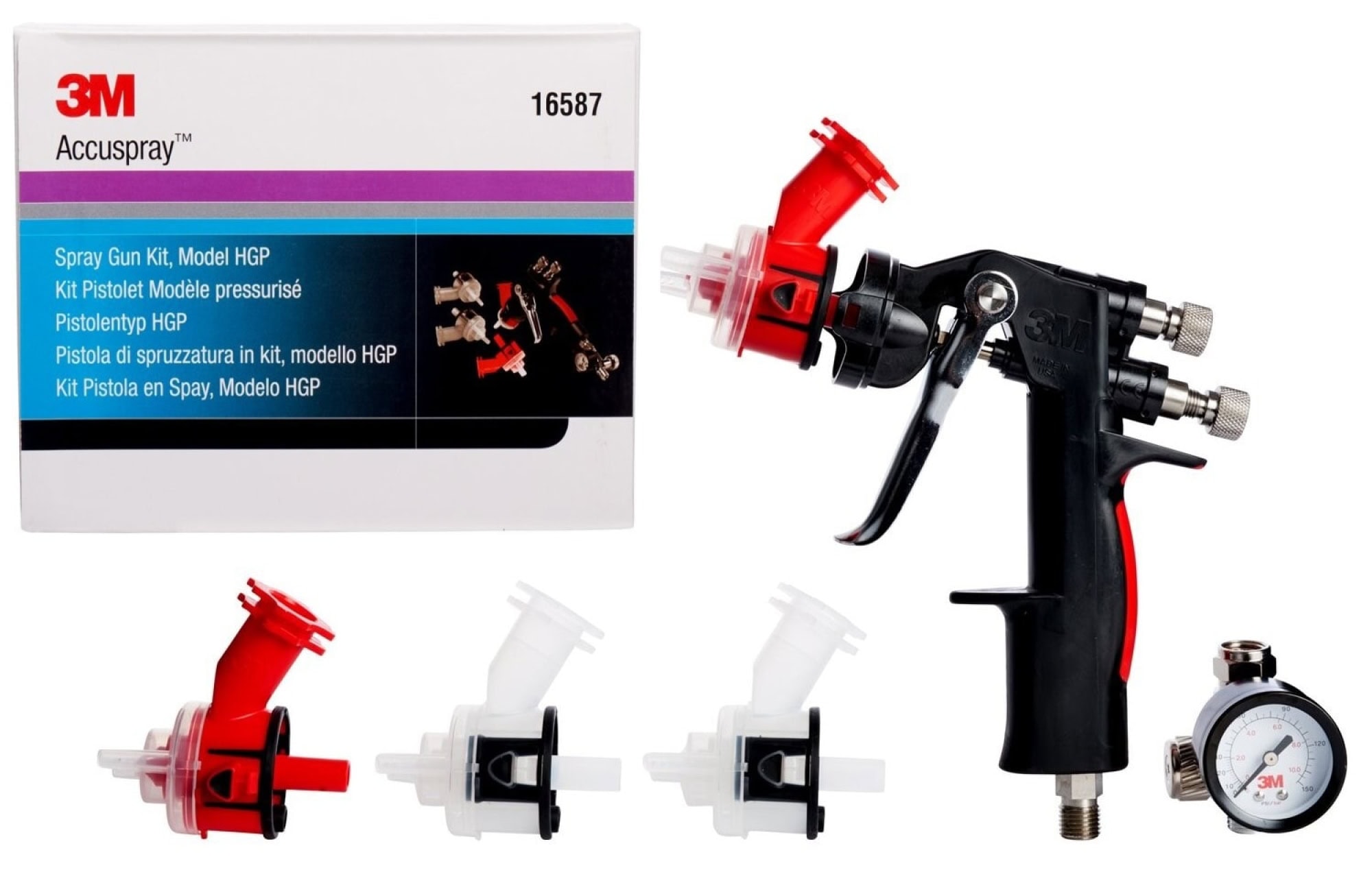 3M™ Accuspray™ 16587 HGP, Lackierpistole zur optimalen Verarbeitung von hochviskosen Materialien
