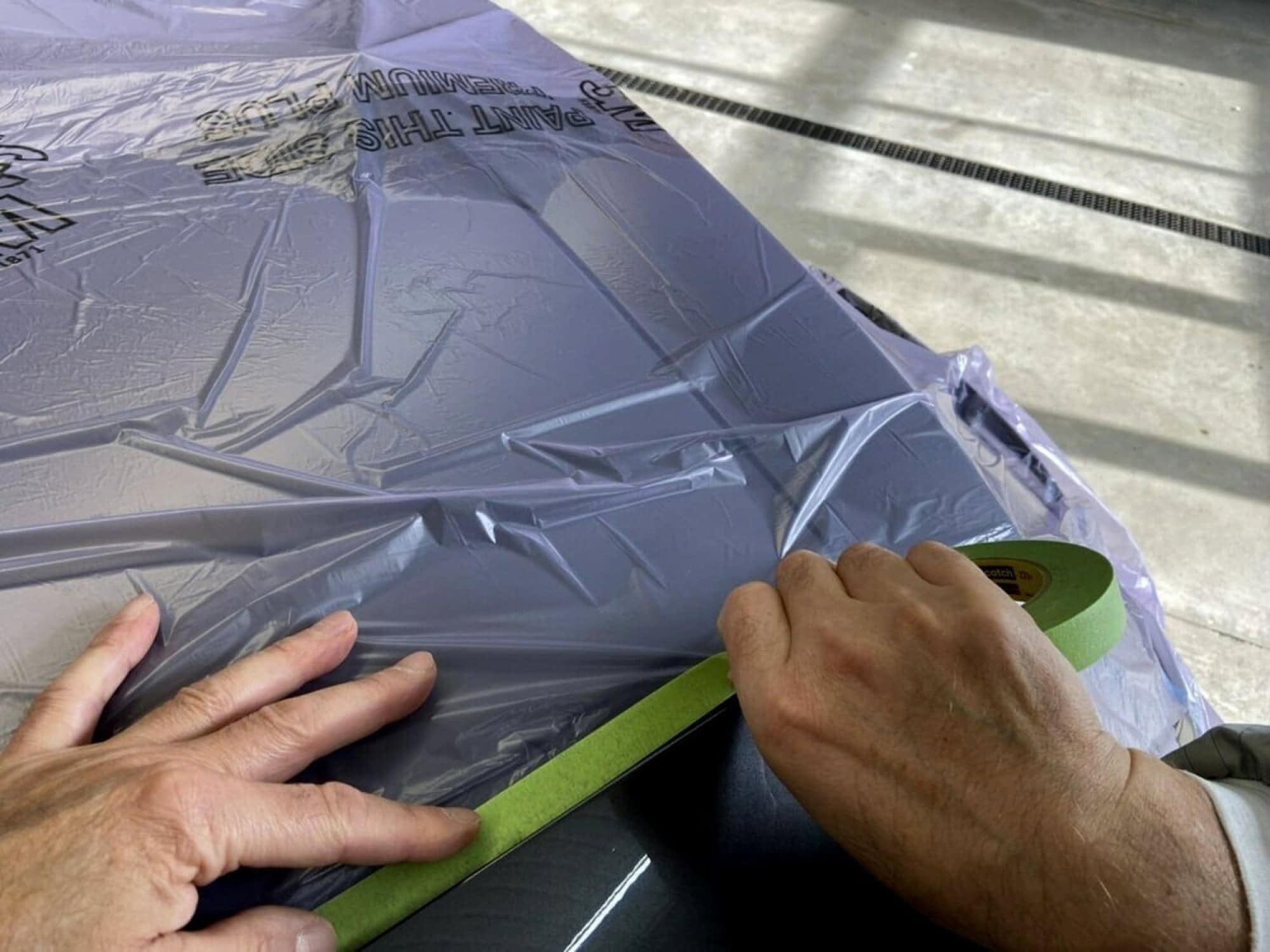 3M™ Scotch® Abdeckband 233+, 36 mm x 55 m, 0,17 mm, Grün, Rückstandsfrei, Universal Kreppabdeckband, Beliebt für Autoreparatur