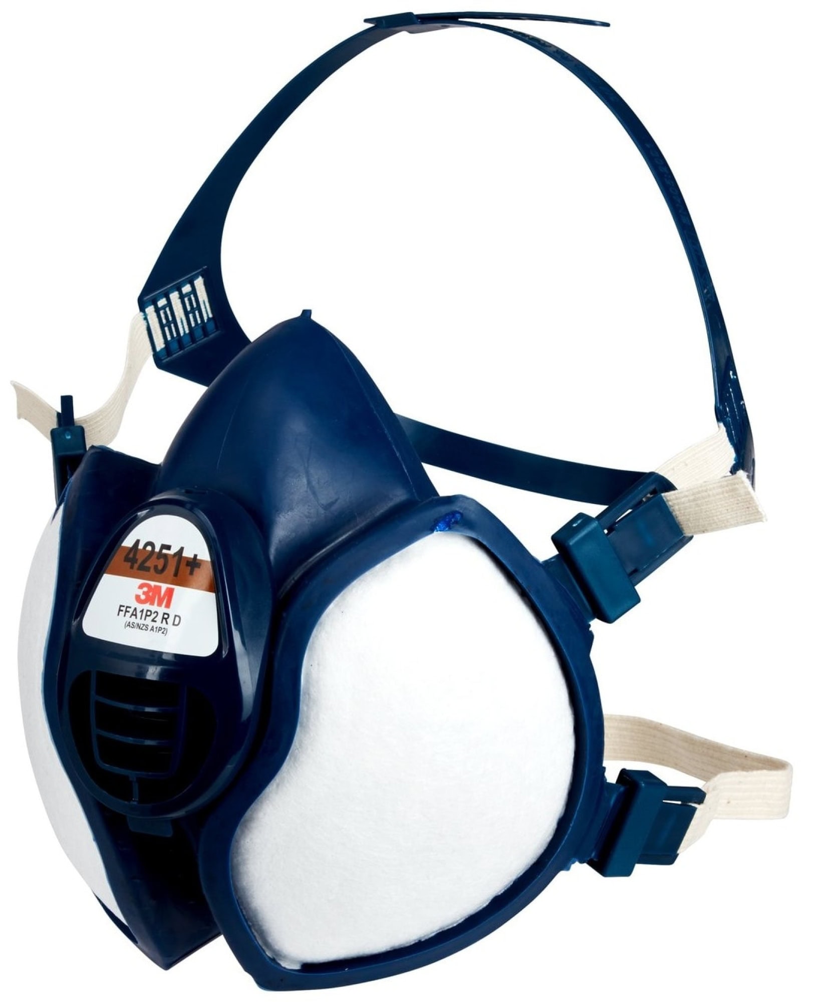 3M™ 4251C1, Komplett Halbmaske 4251+, FFA1P2 R D, Wartungsfrei & Gebrauchsfertig, Einzelhandels Packung mit EAN Label