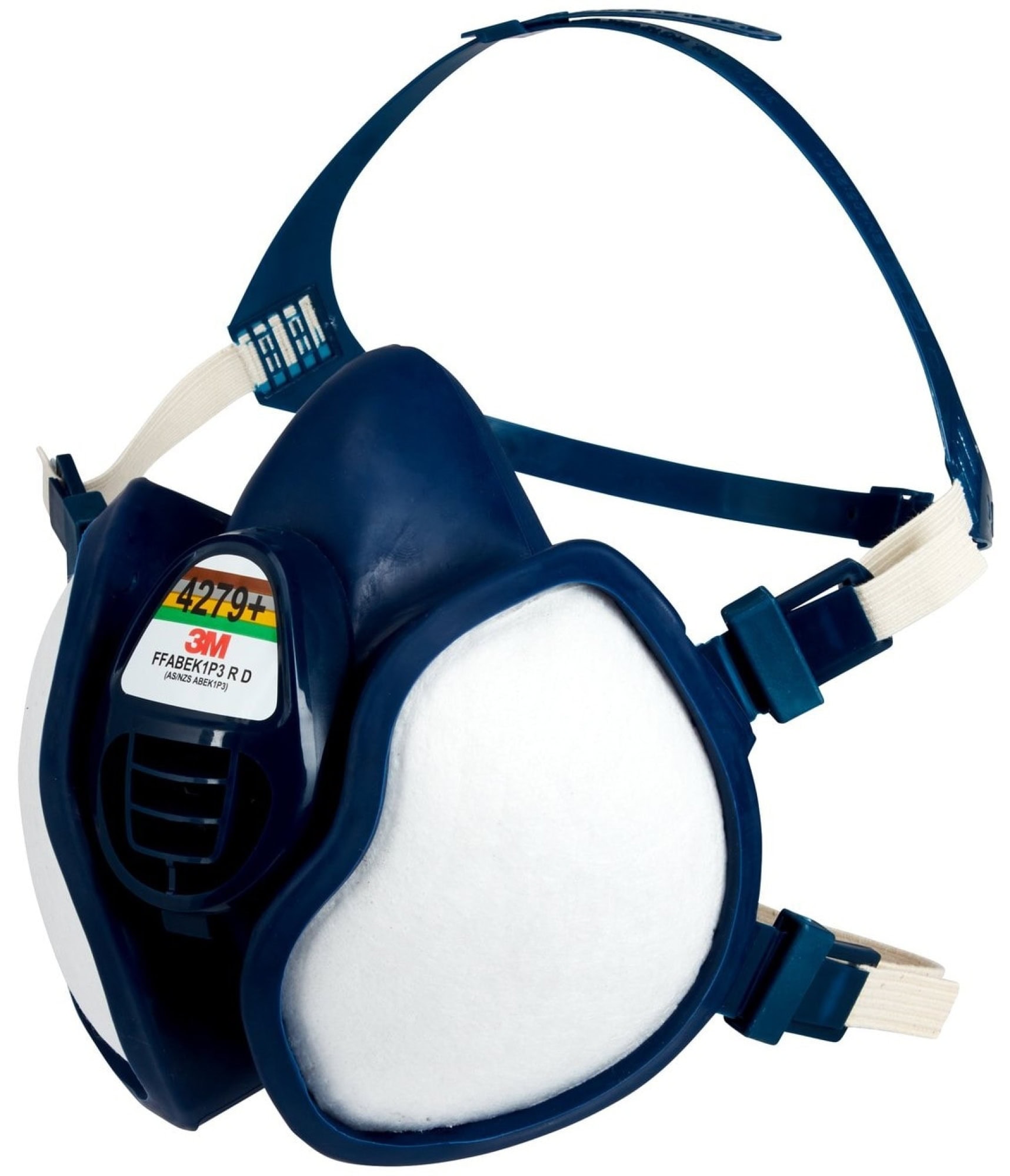 3M™ 4279C1N, Komplett Halbmaske 4279+, FFABEK1P3 R D, Wartungsfrei & Gebrauchsfertig, Einzelhandels Packung mit EAN Label