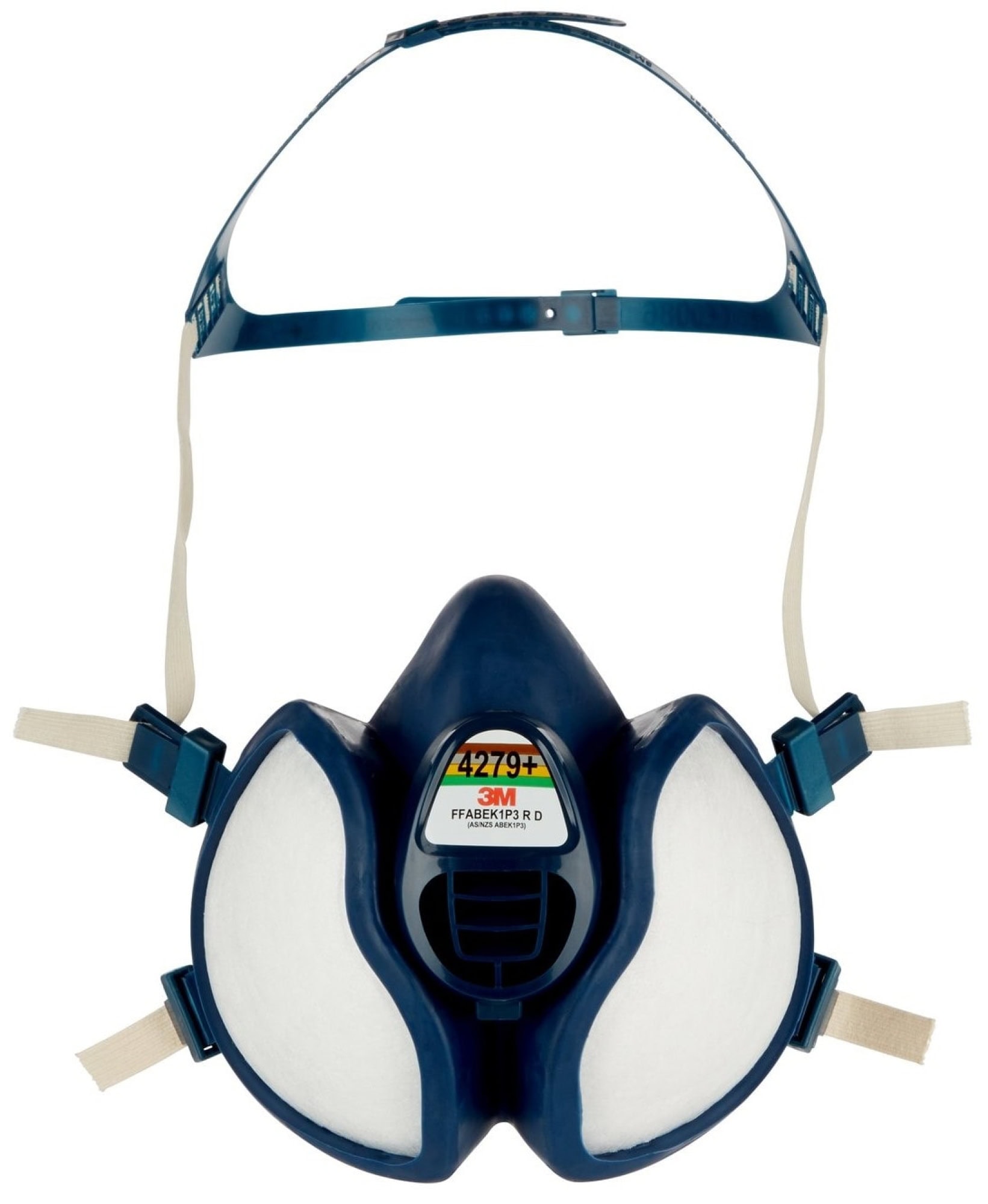 3M™ 4279C1N, Komplett Halbmaske 4279+, FFABEK1P3 R D, Wartungsfrei & Gebrauchsfertig, Einzelhandels Packung mit EAN Label