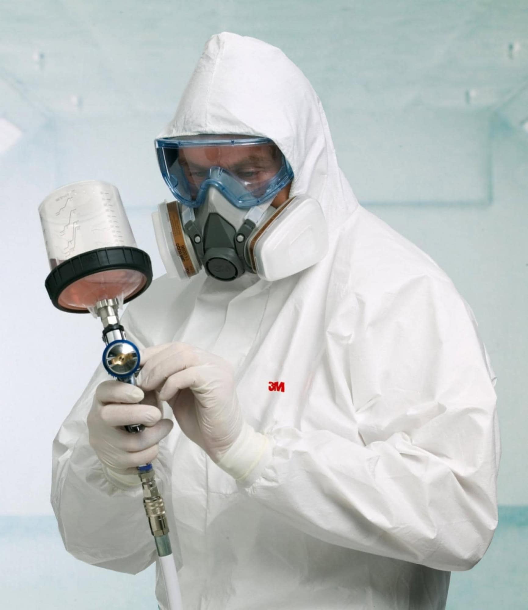 3M™ Gasmaske / Halbmaske 6200M, Größe M, Bajonett-Klick Filteranschluss