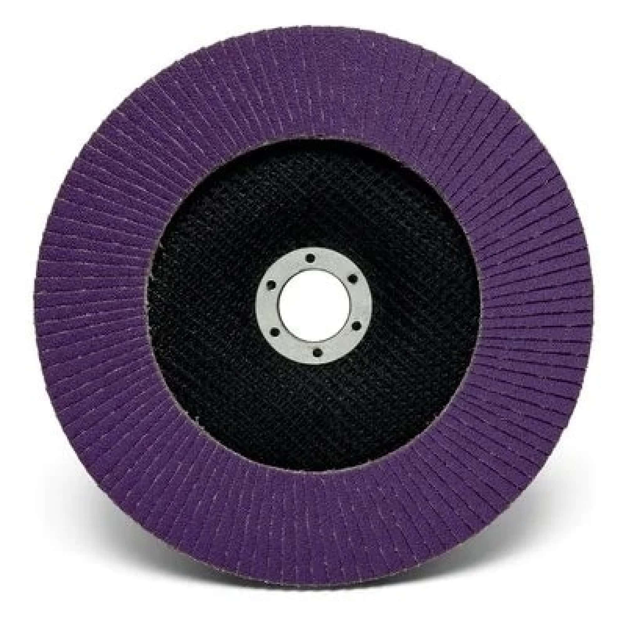 3M™ 769F 52013, Ø 180 mm x ø 22,23 mm, 40+, 8500 U./Min., Typ 29 Konisch, Fächerschleifscheibe mit Präzisions-Zirkonkorund, Für Abtragsarbeiten