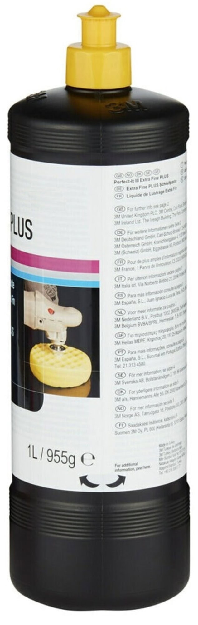 3M™ Perfect-It™ 80349, Extra Fine PLUS , 1 Liter, Hochglanz Maschinenpolitur für kratzfeste Klarlacke