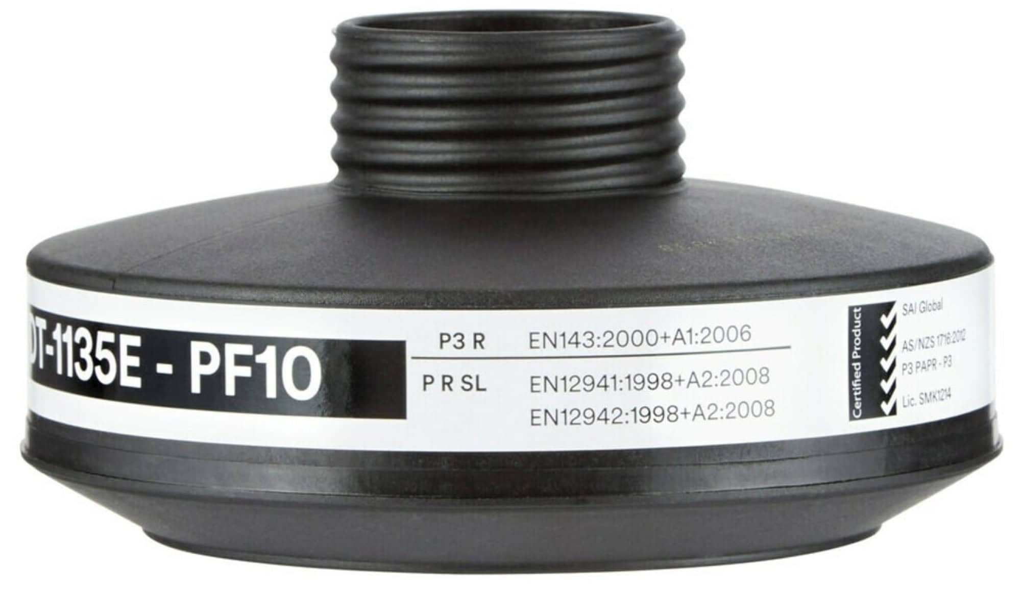 3M™ DT-Series™ DT-1135EN, Partikelfilter PF10, P3 PSL R D, Gelb, 40 mm Rundfilteranschluss [NATO Standard], Filter gegen feste & flüssige Partikel