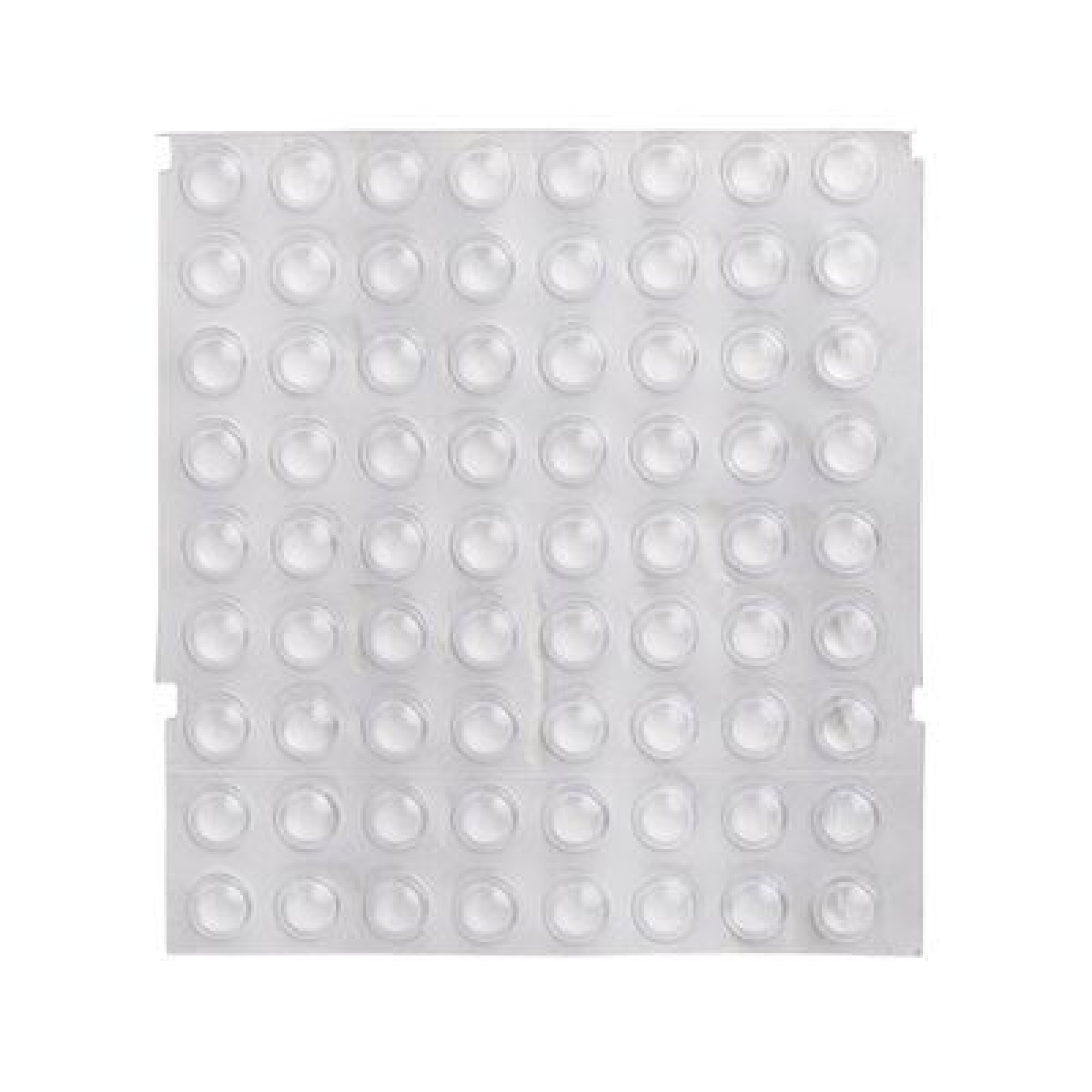3M™ Bumpon™ SJ 5302 AL, Ø 7,9 mm, H: 2,2 mm, 408 Stück pro Blatt, Transparent, UV-Schutz Zusatz, Elastikpuffer mit A-20 Acrylat Klebstoff