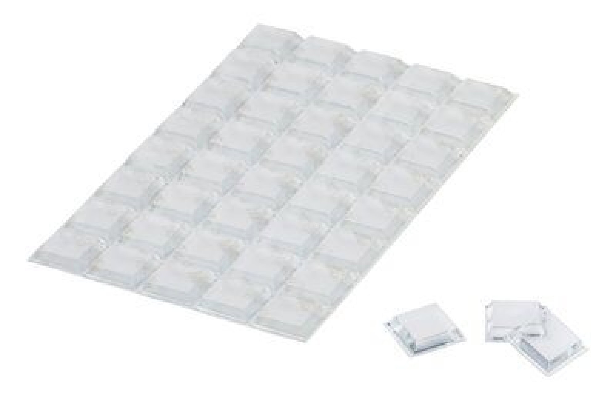 3M™ Bumpon™ SJ 5308 T, Ø 12,7 mm, H: 3,1 mm, 3000 Stück pro Karton, Transparent, Elastikpuffer mit A-20 Acrylat Klebstoff