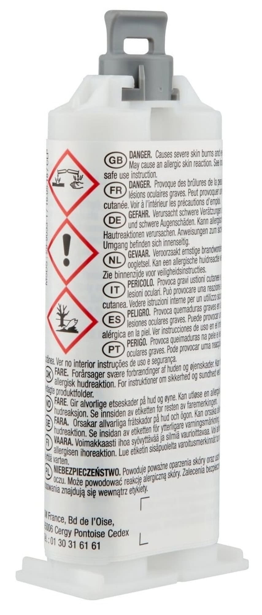 Preview: 3M™ Scotch-Weld™ DP 125, 48,5 ml, Transluzent, Fließend, 1:1 EPX System, Flexibler Universal 2-Komponenten-Konstruktionsklebstoff auf Acrylatbasis