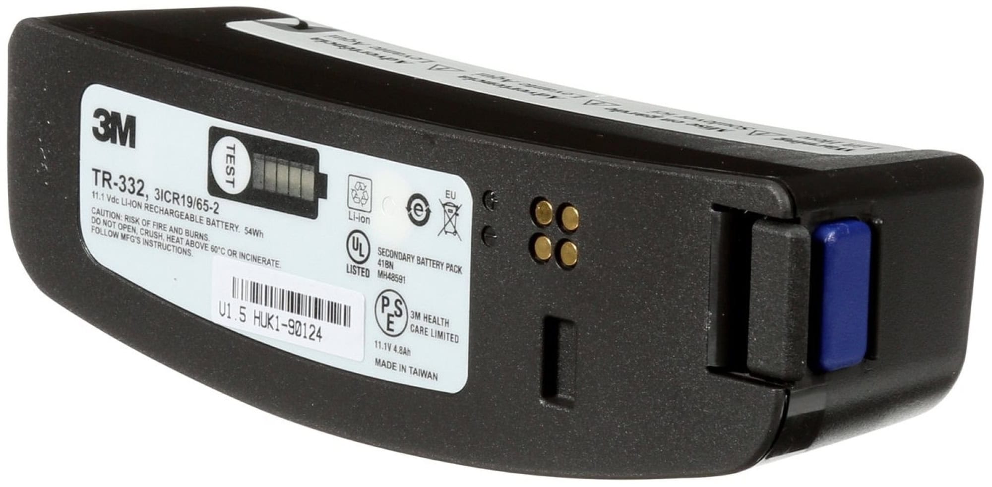 3M™ Versaflo™ TR-332, Hochleistungsakku für TR-300+, 8 Stunden Laufzeit