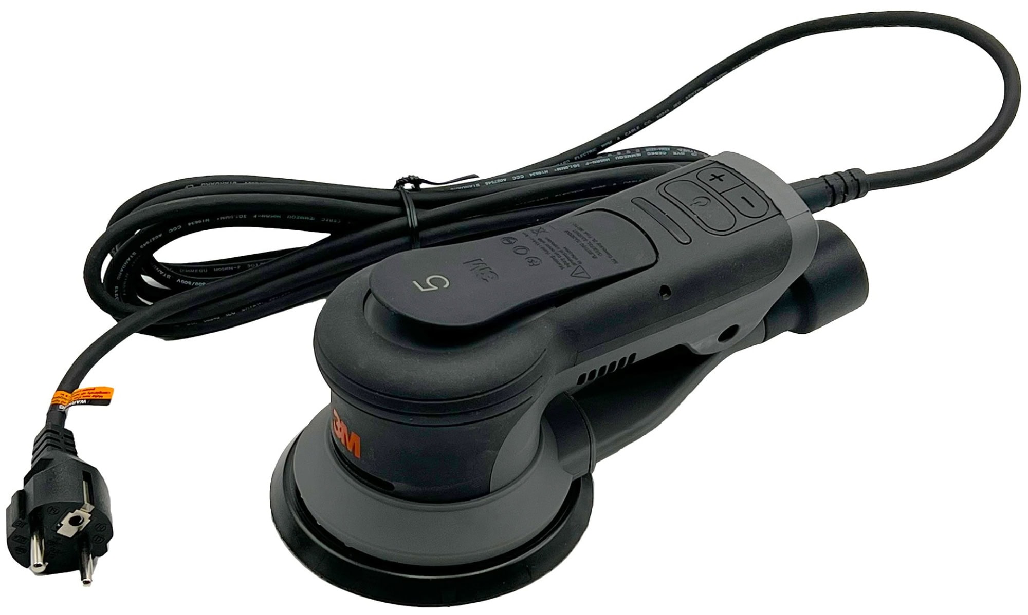 3M™ Xtract™ 88835, Elektro, Ø 125 mm, 5 mm Schleifhub, 5/16"-Gewinde, Zentralvakuum, 240V, 0,47 PS / 350 Watt, Externe Absaugung, Elektro Exzenterschleifer