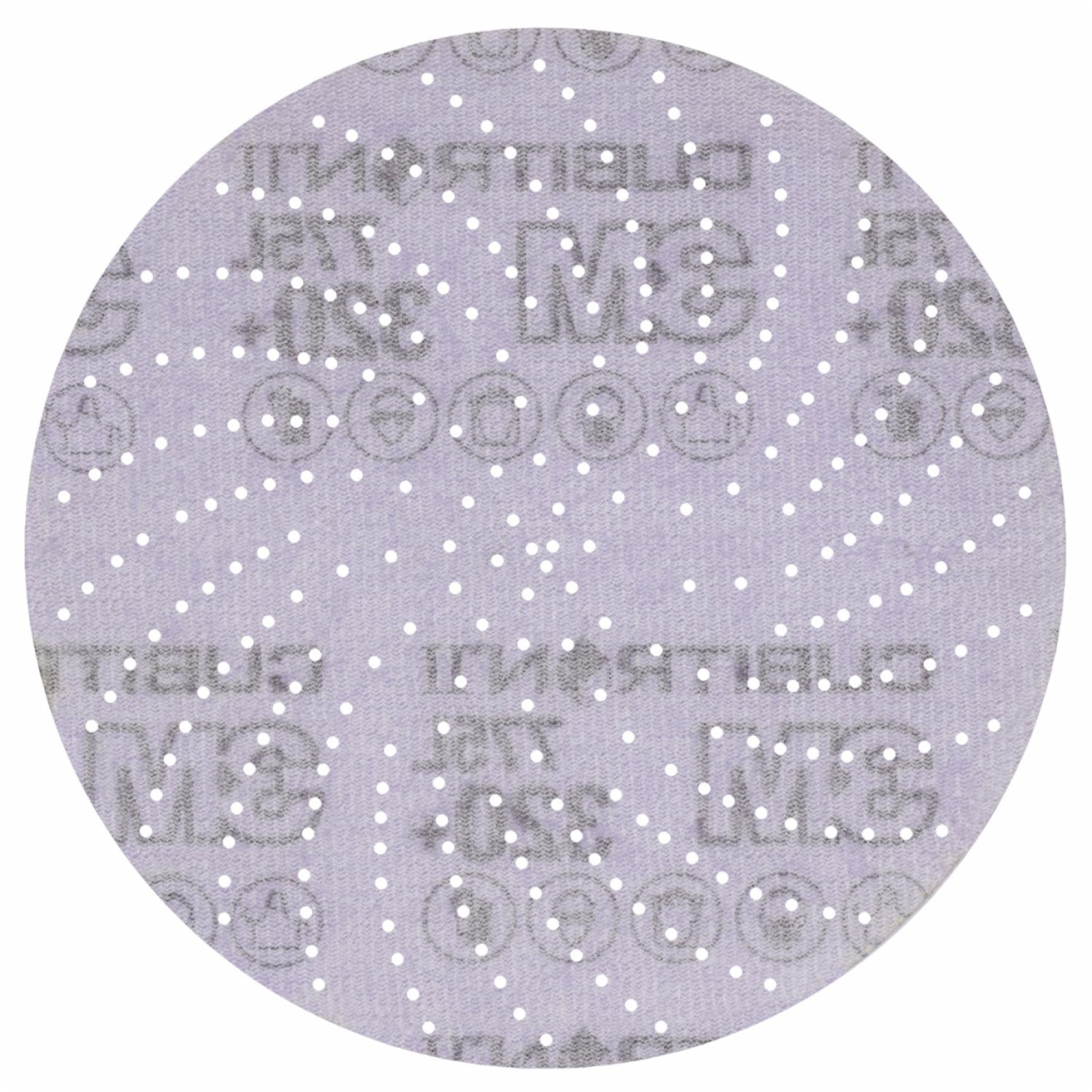 Preview: 3M™ Cubitron™ II Hookit™ 775L 47081, Ø 125 mm, 320+, Multilochung, Kletthaftend, Filmscheibe mit Präzisions-Keramikkorn
