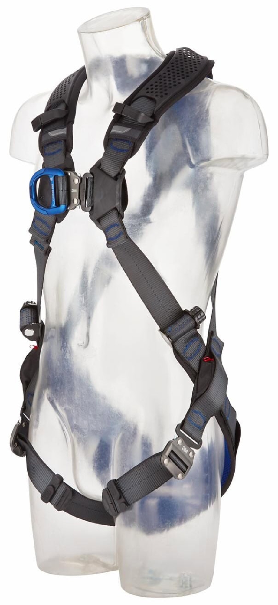 Preview: 3M™ DBI-SALA® Komfort Auffanggurt XE200 1112726, Größe 1, Selbstsichernder Schnellverschluss, 2,25 Kg, Schwarz, X-förmiger Auffanggurt für komfortables Arbeiten in der Höhe