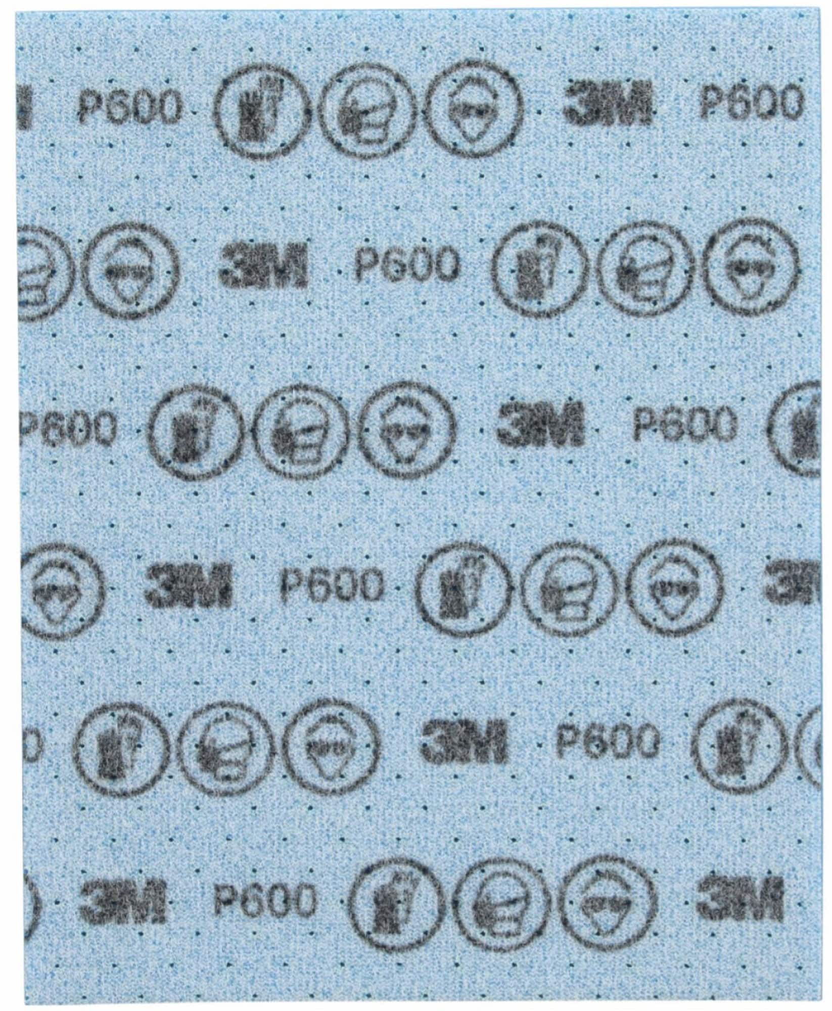 Preview: 3M™ Hookit™ Flexible Feinschleifstreifen 33532, 139 x 172 mm, A, P600, Ungelocht, Feinschleifstreifen mit Aluminiumkorn, Für Nass- oder Trockenschliff
