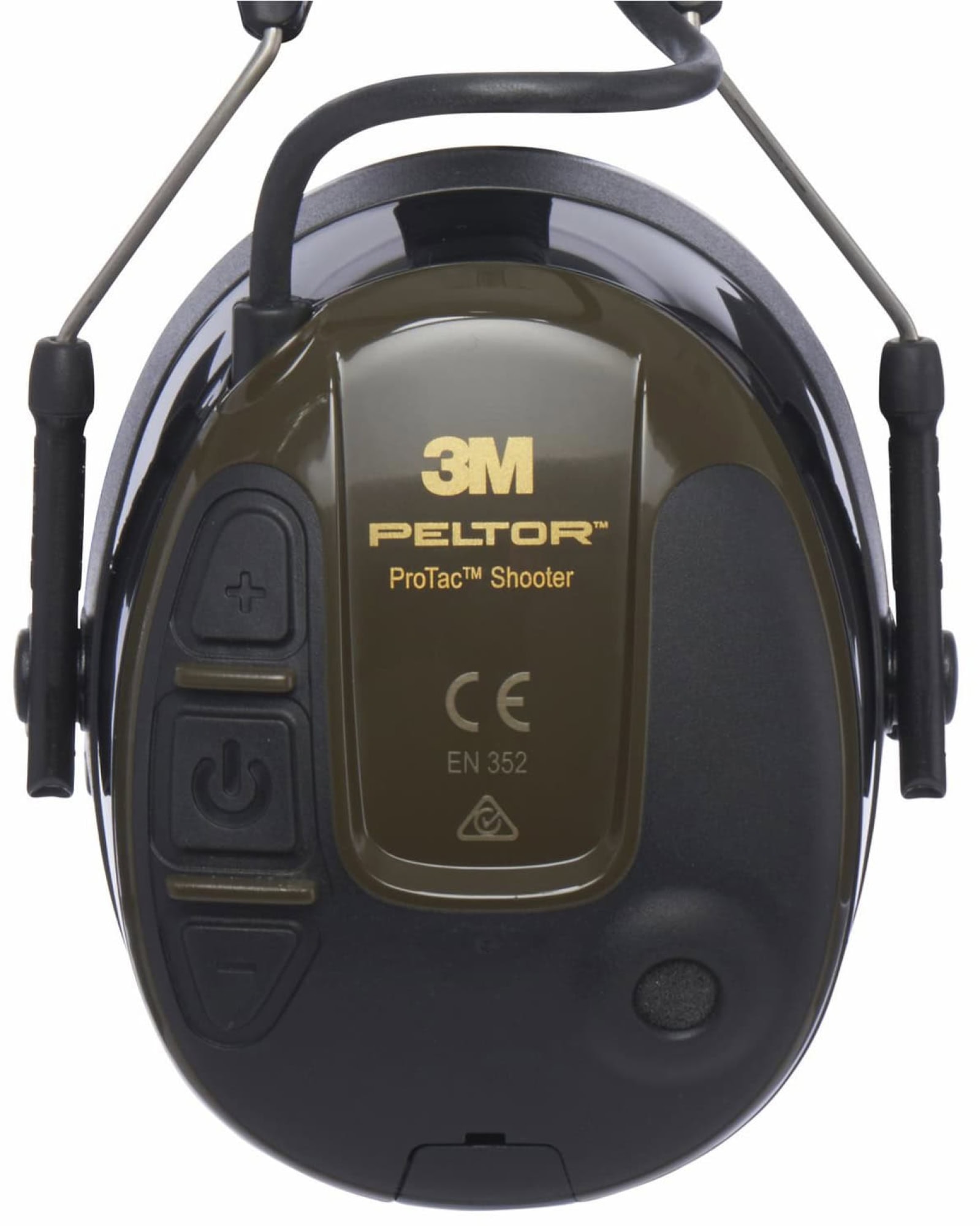 3M™ PELTOR™ ProTac™ Elektronischer Gehörschutz für Schützen MT13H223A, Kopfbügel, SNR = 32 dB / HML = 34/29/22 dB, Grün / Schwarz, Kopfhörer Funktion, Aktiver Kapselgehörschutz für den Einsatz auf dem Schießstand