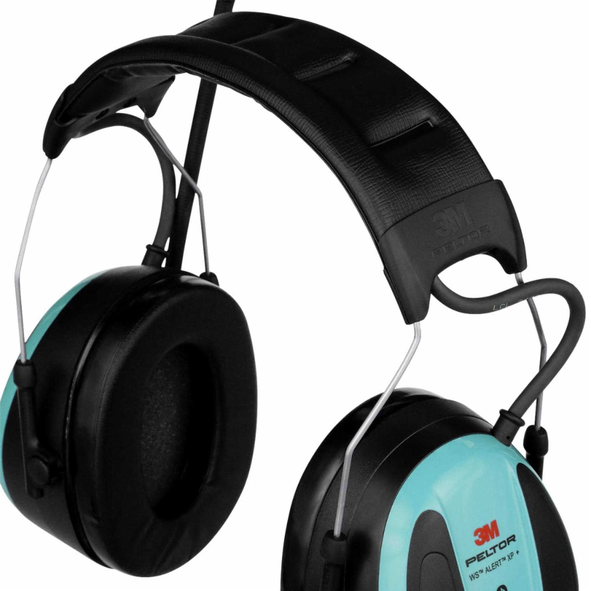 3M™ PELTOR™ WS™ ALERT™ Gehörschutz Radio Headset XP+ MRX21A2WS7, Kopfbügel, SNR = 31 dB, Türkis / Schwarz, Elektronischer Kommunikations Kapselgehörschutz für den dauerhaften Einsatz