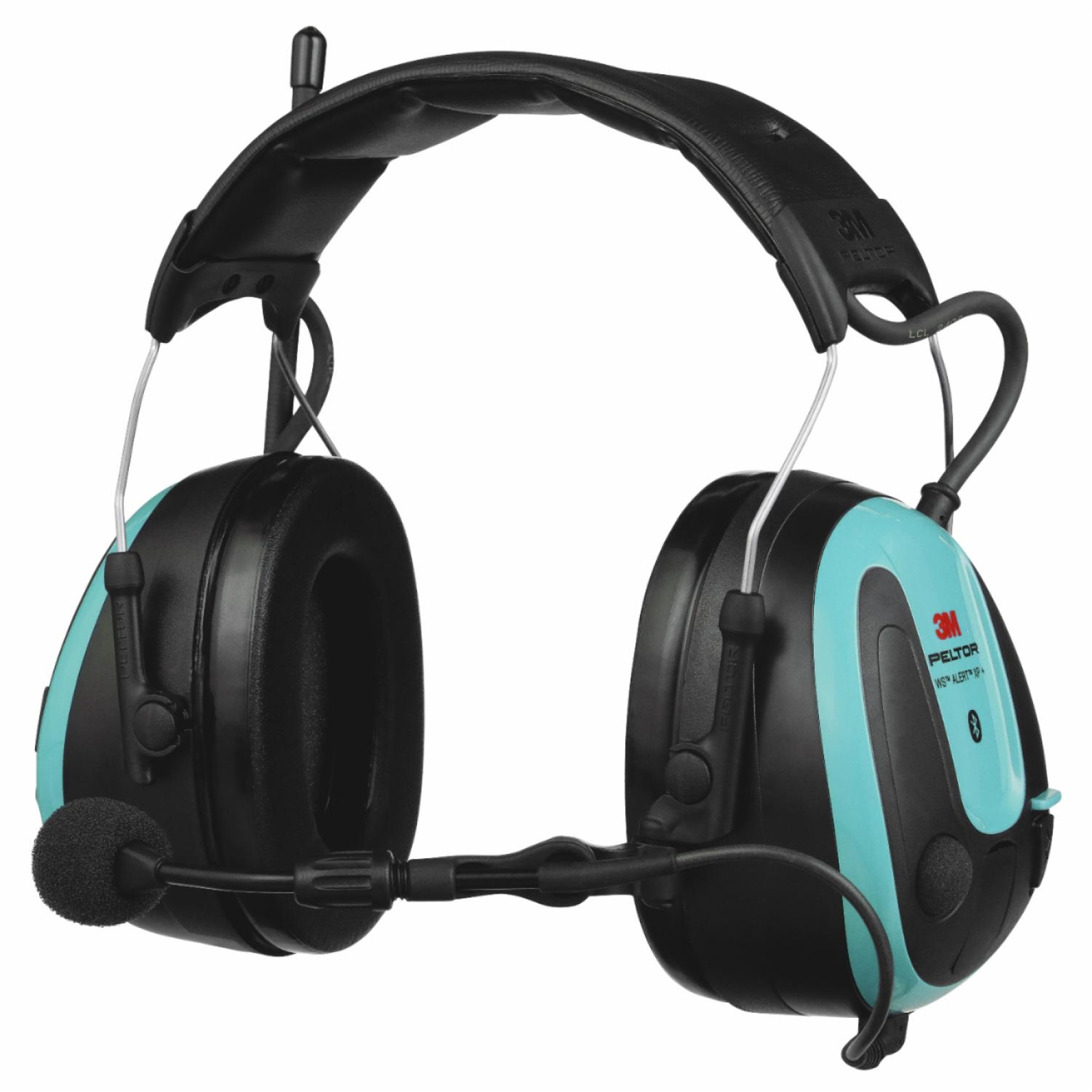 Preview: 3M™ PELTOR™ WS™ ALERT™ Gehörschutz Radio Headset XP+ MRX21A2WS7, Kopfbügel, SNR = 31 dB, Türkis / Schwarz, Elektronischer Kommunikations Kapselgehörschutz für den dauerhaften Einsatz