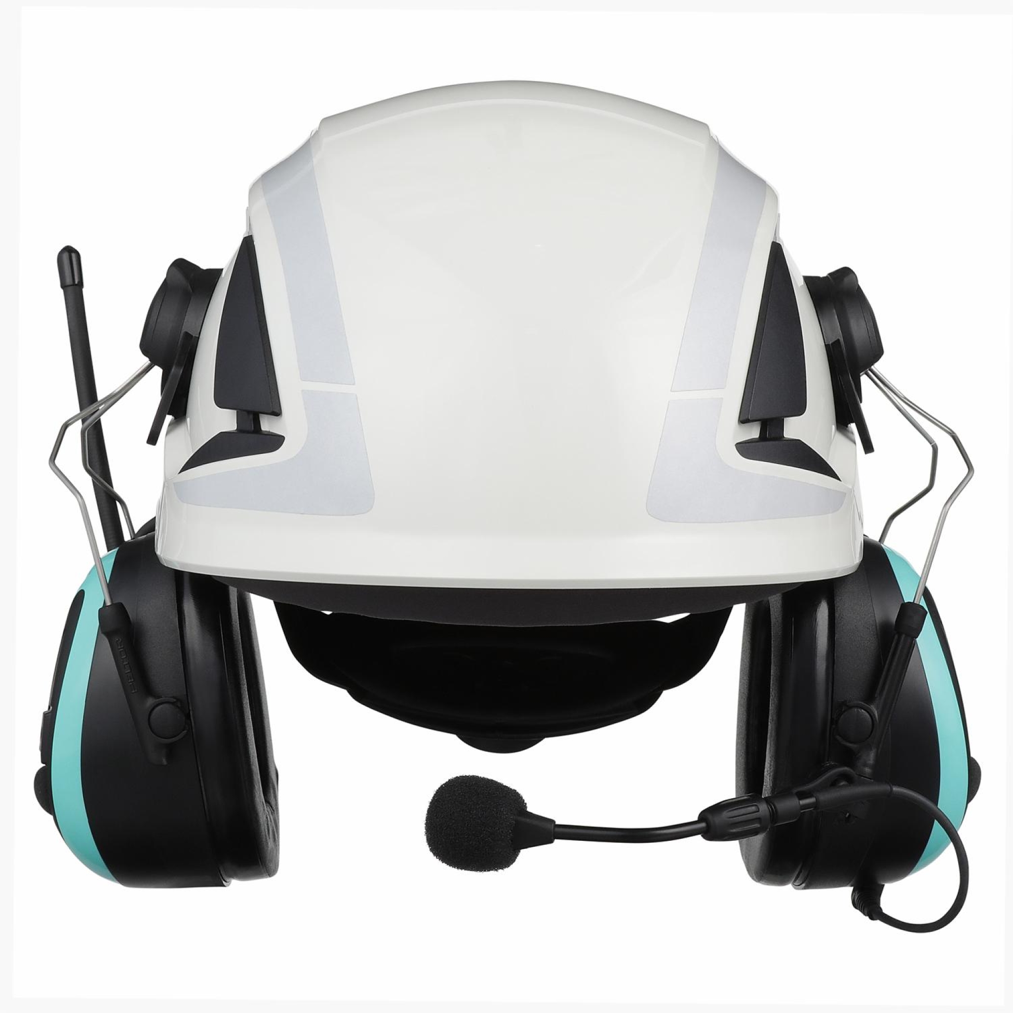 Preview: 3M™ PELTOR™ WS™ ALERT™ Gehörschutz Radio Headset XP+ MRX21P3E2WS7, Helmbefestigung, SNR = 30,4 dB, Türkis / Schwarz, Elektronischer Kommunikations Kapselgehörschutz für den dauerhaften Einsatz