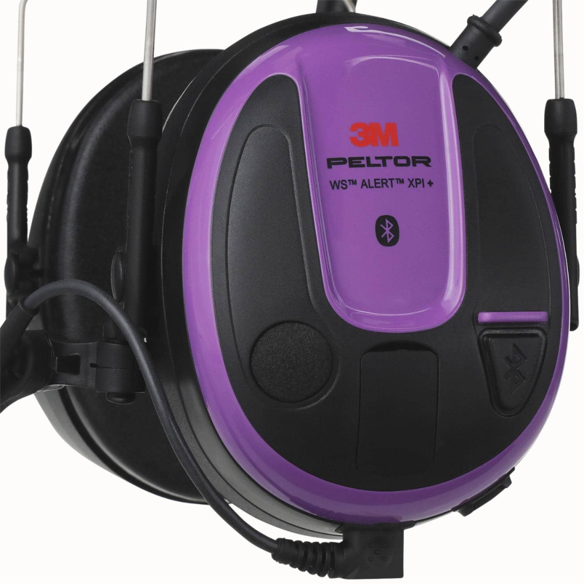 3M™ PELTOR™ WS™ ALERT™ Gehörschutz Radio Headset XPI+ MRX21P3EWS7, Helmbefestigung, SNR = 30,4 dB, Violett / Schwarz, Elektronischer Kommunikations Kapselgehörschutz für den dauerhaften Einsatz