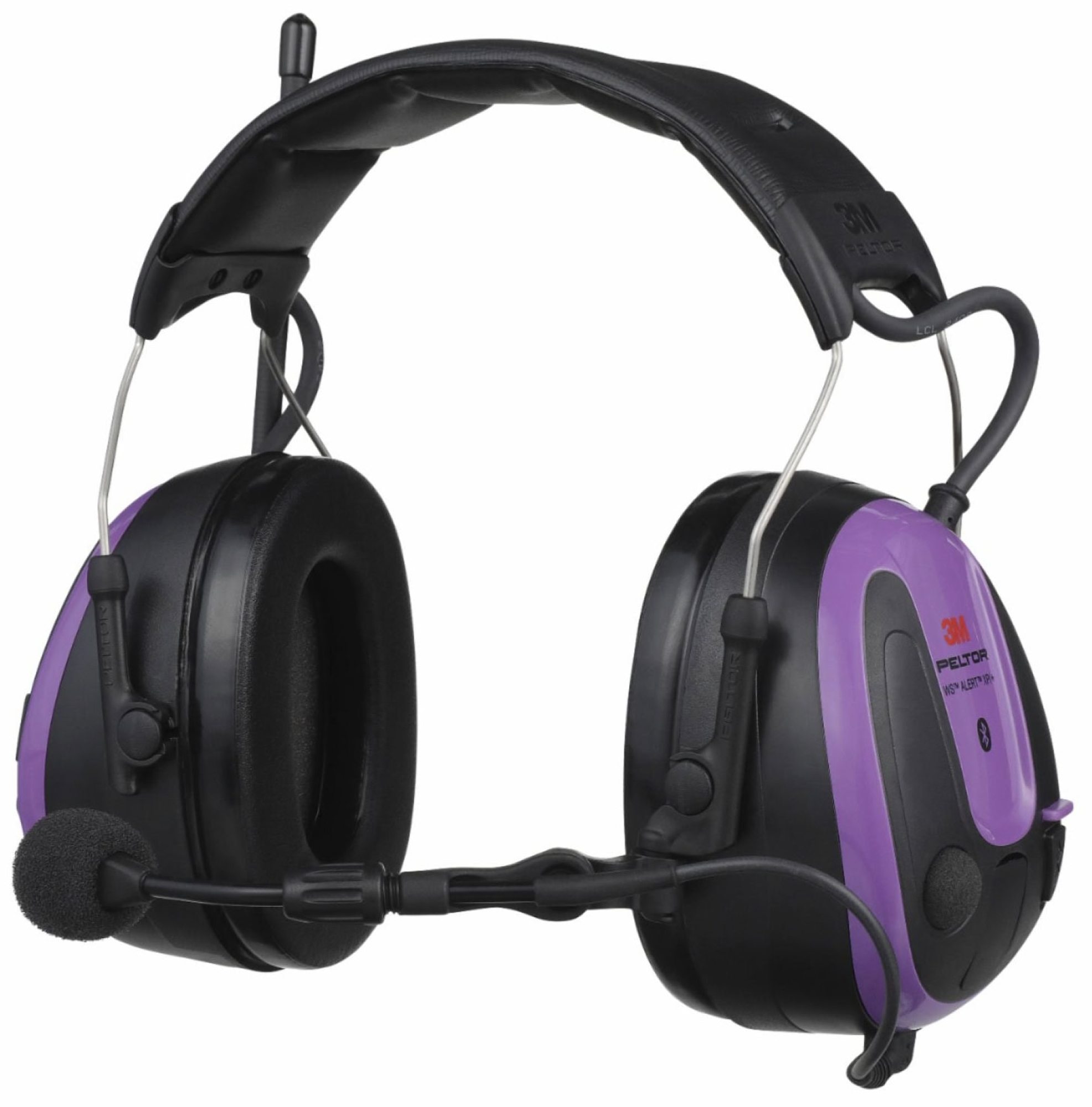 Preview: 3M™ PELTOR™ WS™ ALERT™ Gehörschutz Radio Headset XPI+ MRX21AWS7, Kopfbügel, SNR = 31 dB, Violett / Schwarz, Elektronischer Kommunikations Kapselgehörschutz für den dauerhaften Einsatz