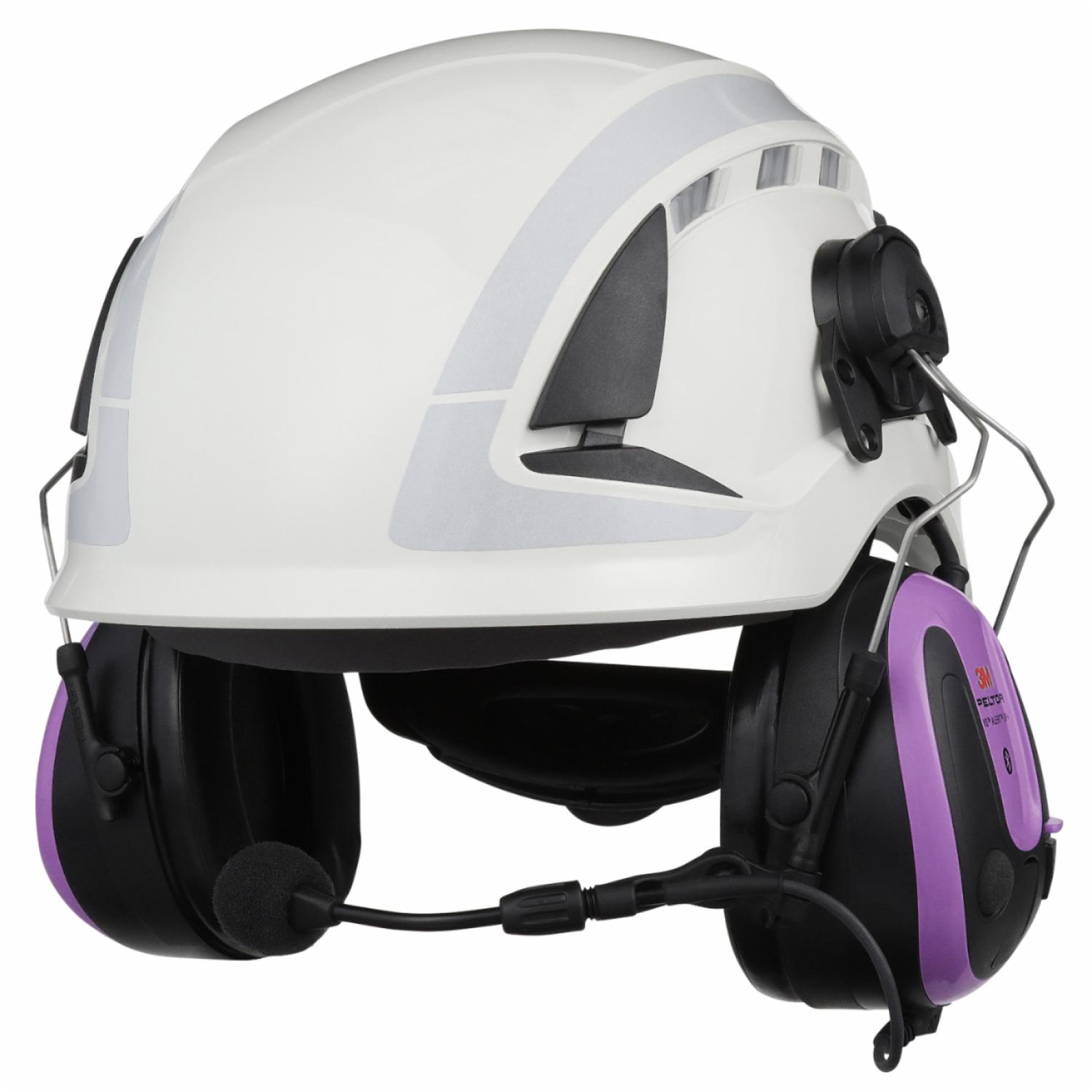Preview: 3M™ PELTOR™ WS™ ALERT™ Gehörschutz Radio Headset XPI+ MRX21P3EWS7, Helmbefestigung, SNR = 30,4 dB, Violett / Schwarz, Elektronischer Kommunikations Kapselgehörschutz für den dauerhaften Einsatz