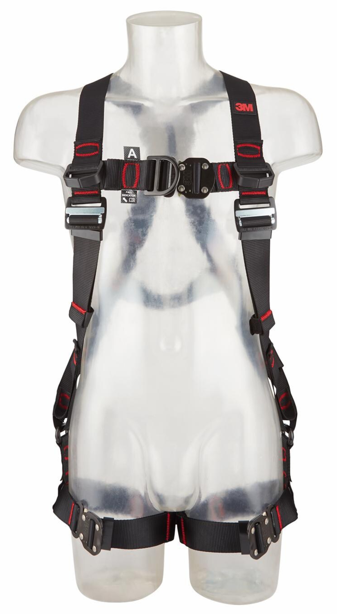 3M™ Protecta® Auffanggurt E200 1161643, Größe M/L, Schnellverschluss, Verbindungsringe an geraden Beinschlaufen, 1,62 Kg, Schwarz, Standard Auffanggurt im Westenstil
