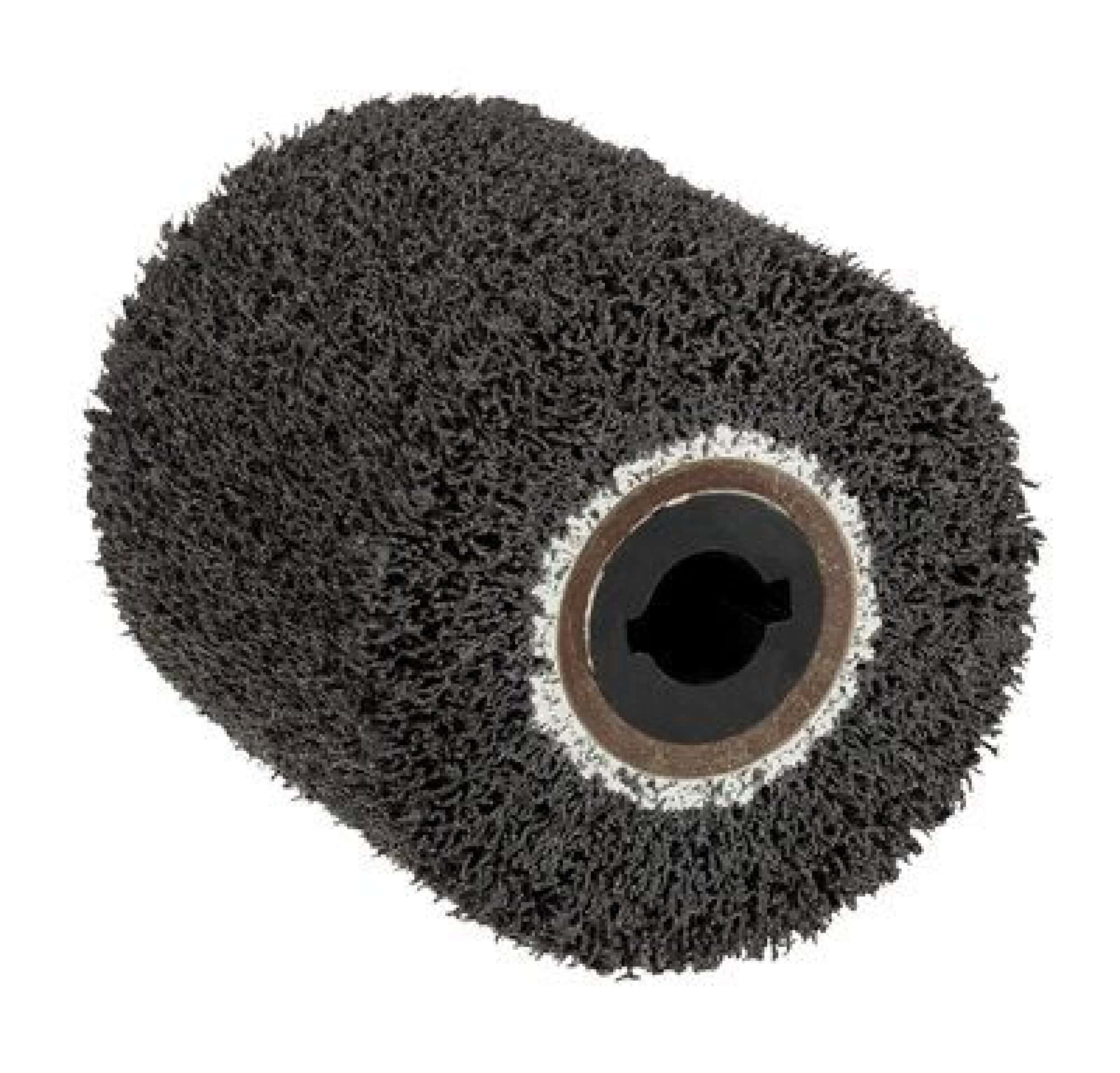 3M™ Scotch-Brite™ CS-MB Minibürste 00577, Ø 100 mm x 100 mm, ø 19 mm, P150, A, Coarse, Schwarz, Für Reinigungs- und Finisharbeiten